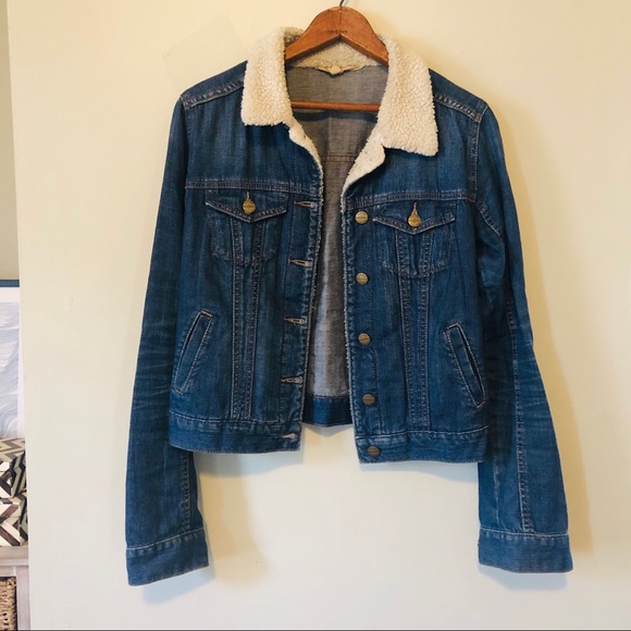 Bullhead Jackets & Blazers - Denim Jacket with Faux Sherpa